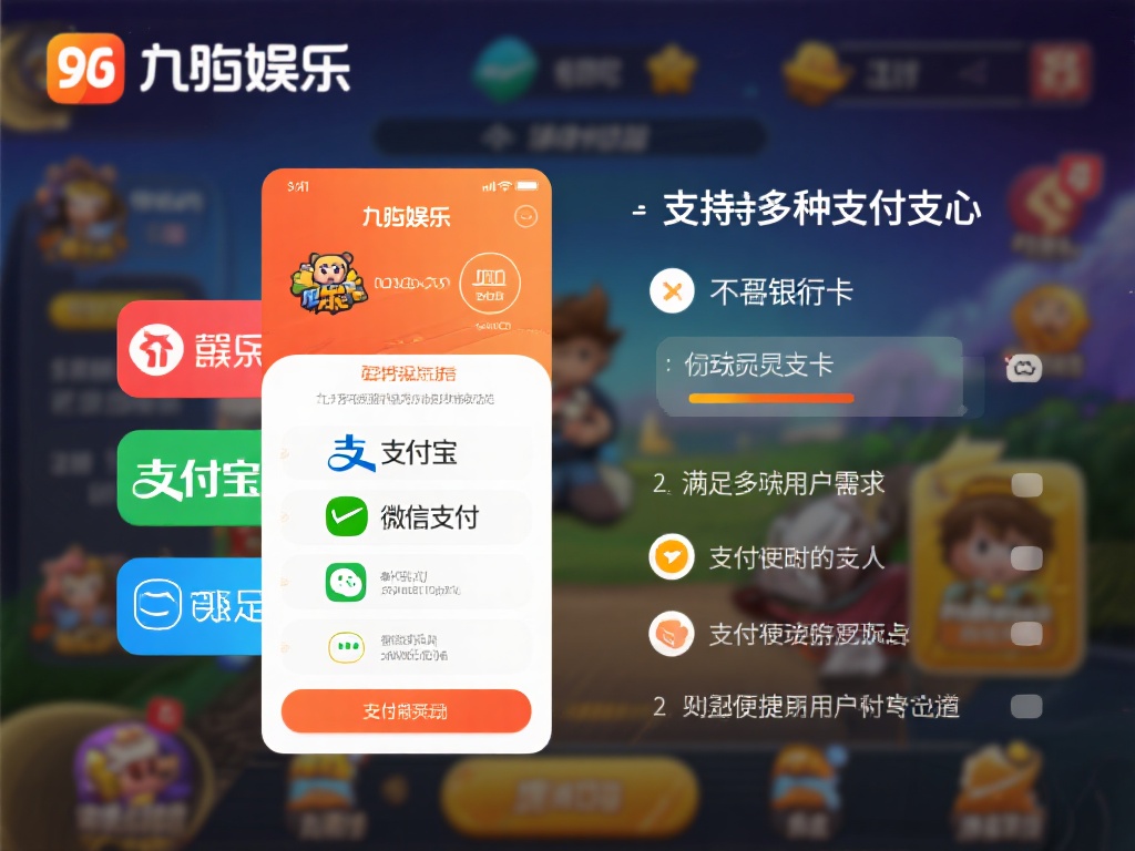 此外，九游娱乐还支持多种支付方式，包括但不限于银行